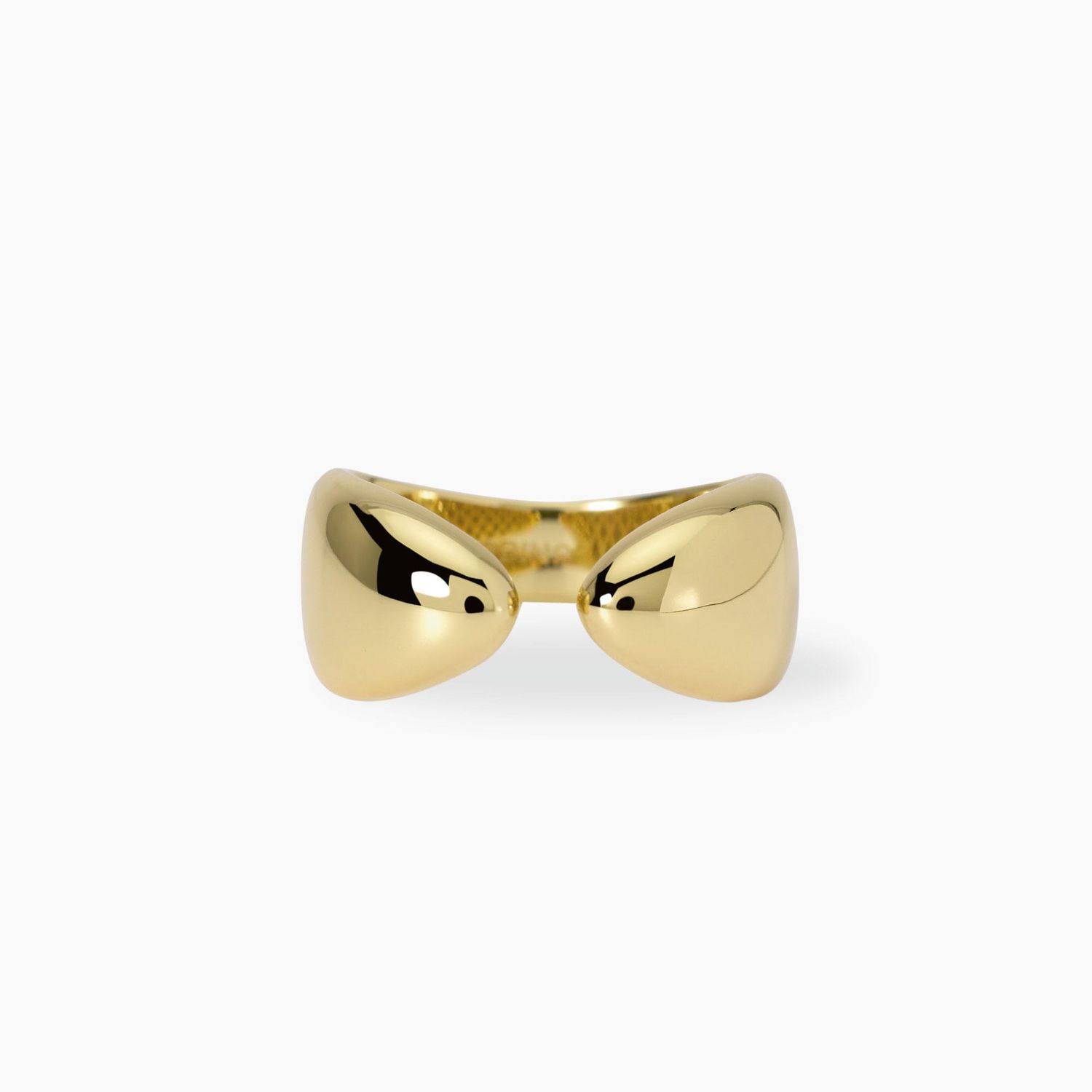 Anello contrarie' in argento dorato New Era Mabina