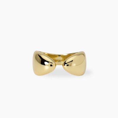 Anello contrarie' in argento dorato New Era Mabina