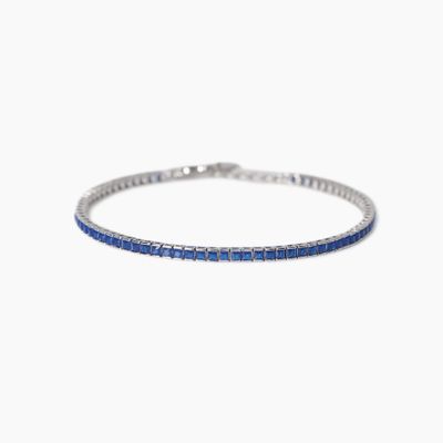 Bracciale tennis uomo con zaffiri sintetici| Mabina Gioielli Tennis Club Mabina