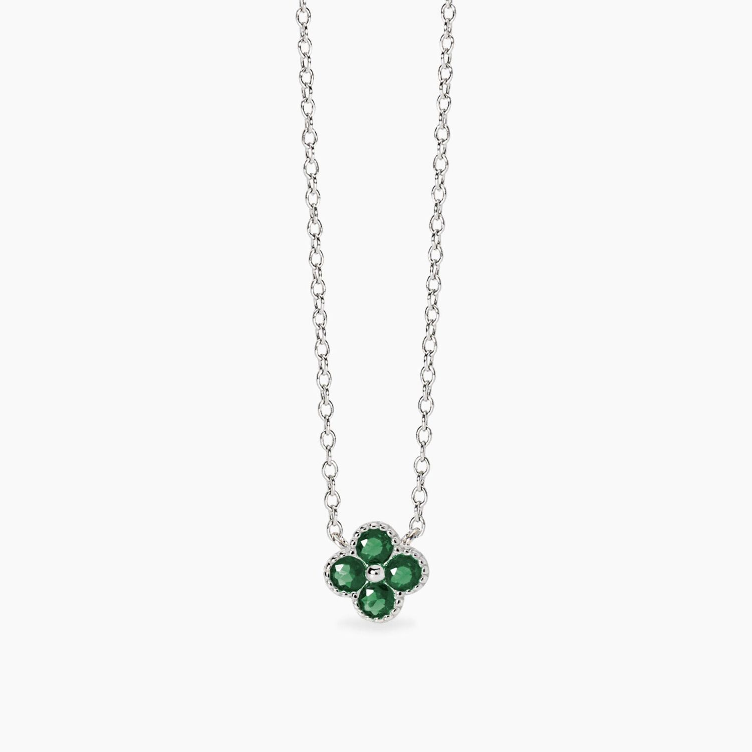 Girocollo con ciondolo fiore verde Jasmine Mabina