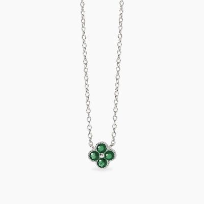 Girocollo con ciondolo fiore verde Jasmine Mabina