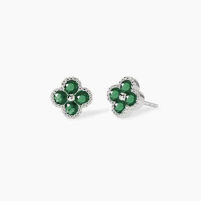 Orecchini con fiore verde Jasmine Mabina