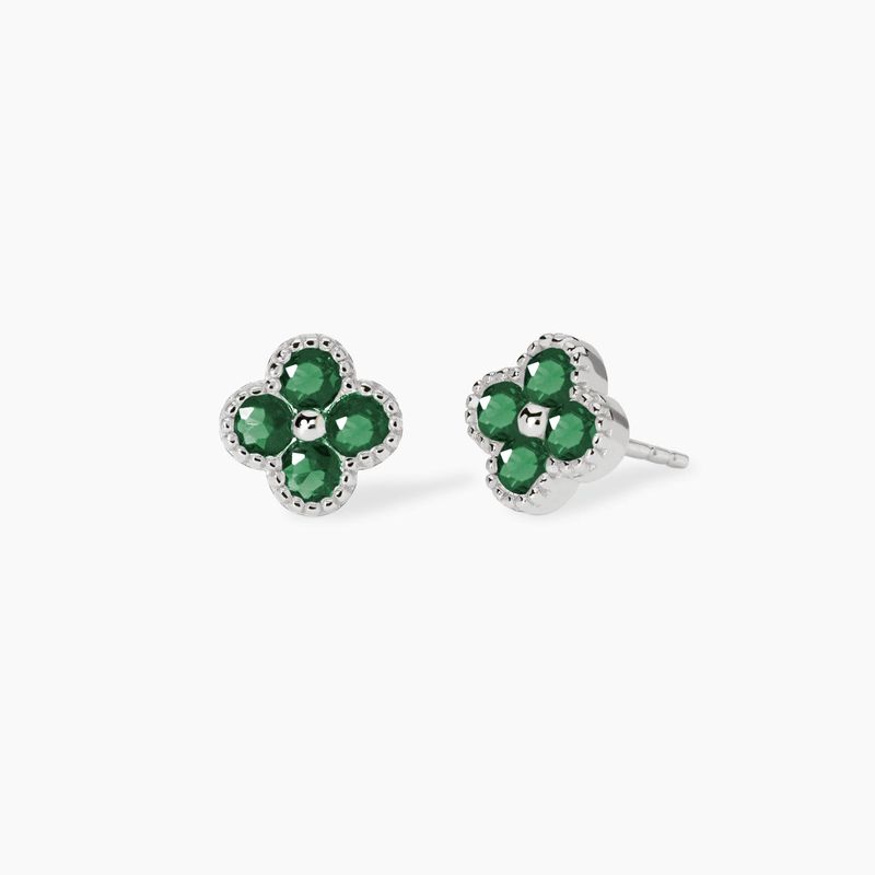 Orecchini con fiore verde Jasmine Mabina