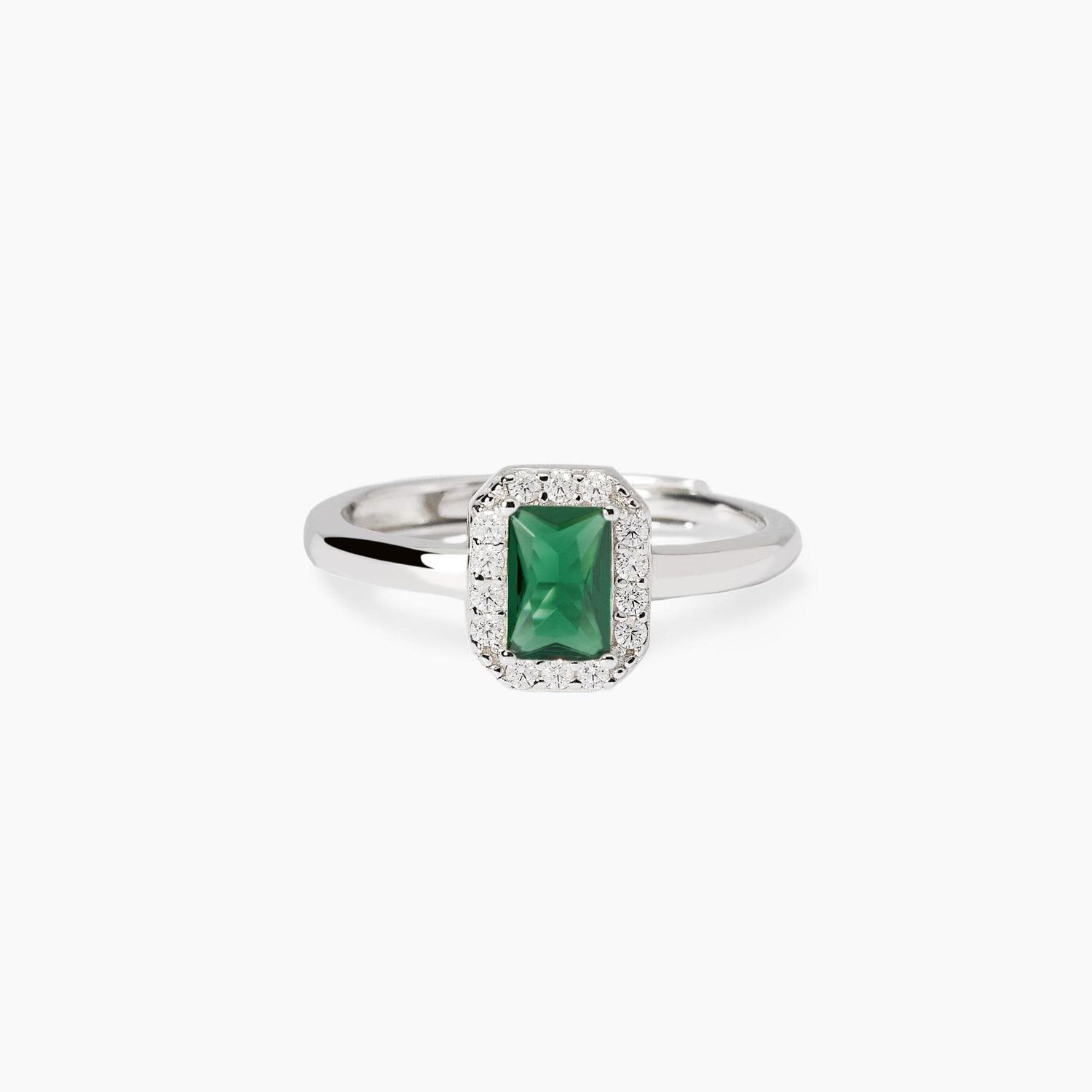 Anello con smeraldo sintetico Cool or Re'tro? Mabina
