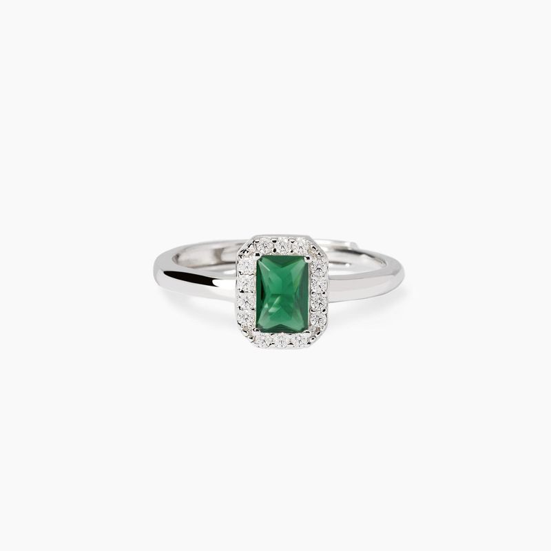 Anello con smeraldo sintetico Cool or Re'tro? Mabina