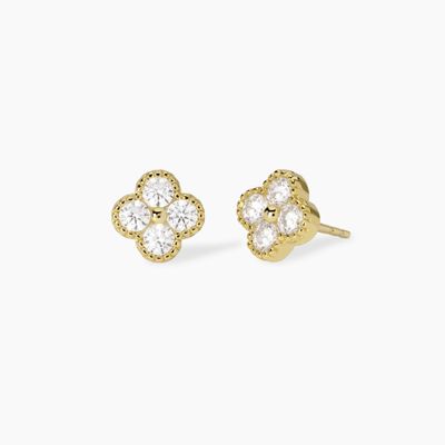 Orecchini con fiore in zirconi Jasmine Mabina