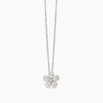 Girocollo in argento con fiore in zirconi Maledetta Primavera Mabina