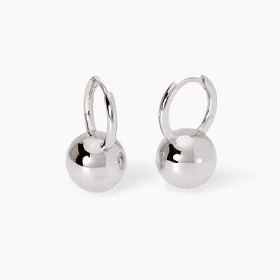 Orecchini a cerchio con sfera Boule Mabina