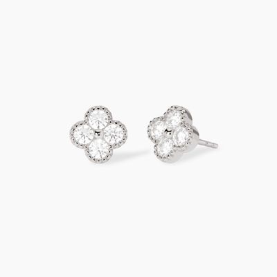 Orecchini con fiore in zirconi Jasmine Mabina