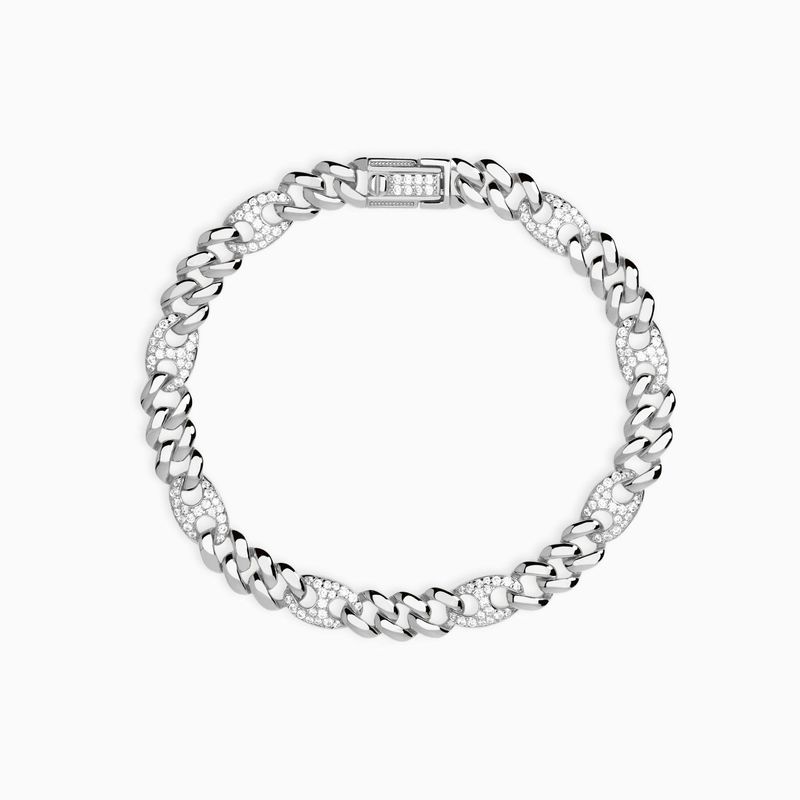 Bracciale in argento con zirconi Privilegio Mabina