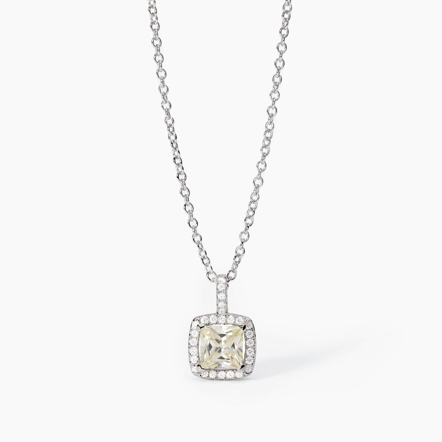 Girocollo in argento con zirconi Lemon  Mabina