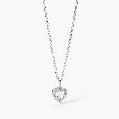 Girocollo con ciondolo a cuore in zirconi LOVE AFFAIR Mabina