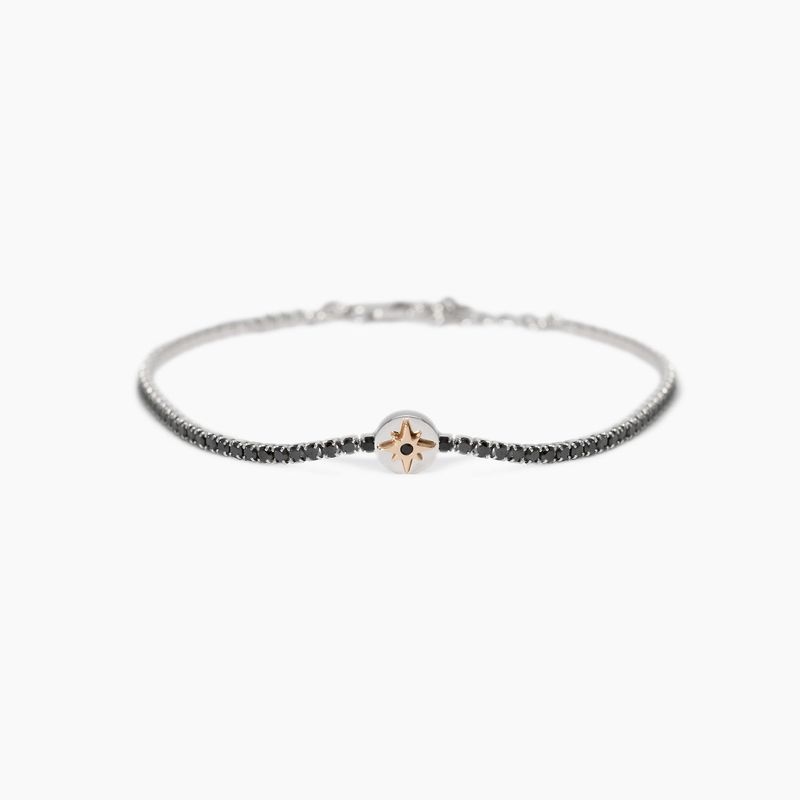 Bracciale tennis da uomo con rosa dei venti Cruise Mabina Uomo