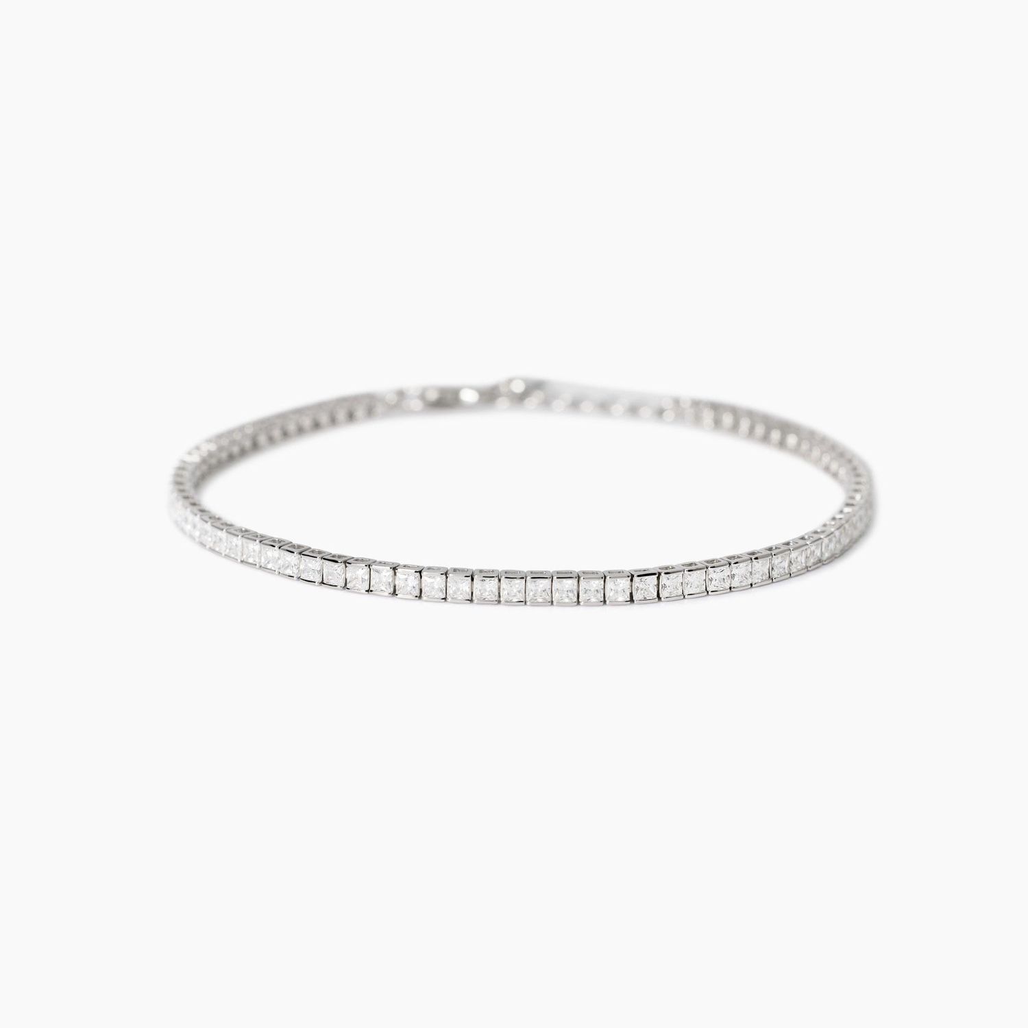 Bracciale tennis uomo con zirconi bianchi Tennis Club Mabina