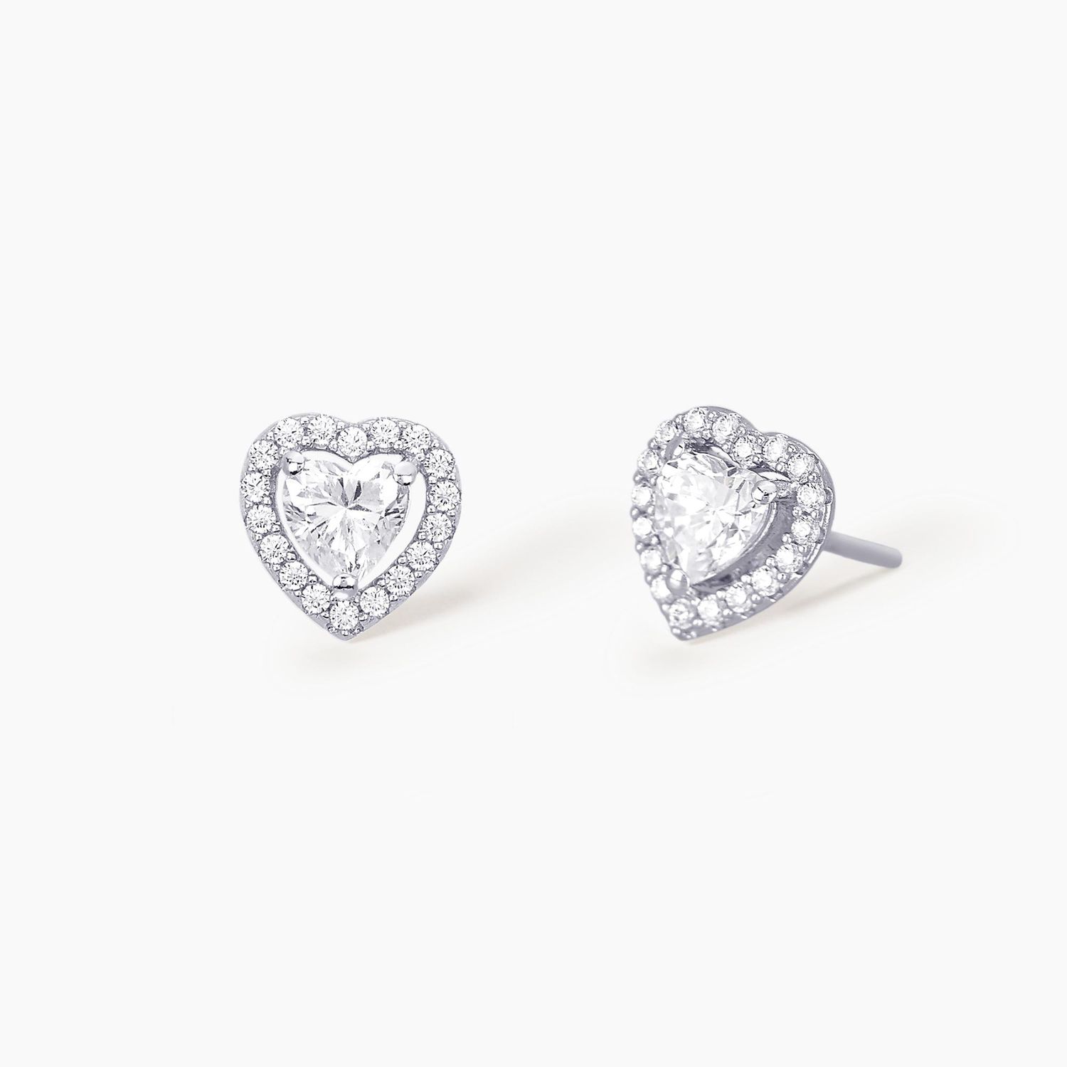 Orecchini a lobo con cuore in zirconi LOVE AFFAIR Mabina