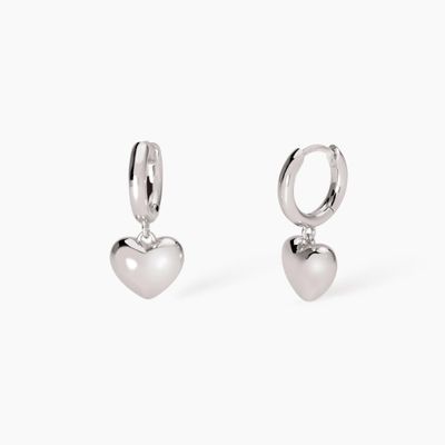 Orecchini in argento con cuore Feeling Mabina