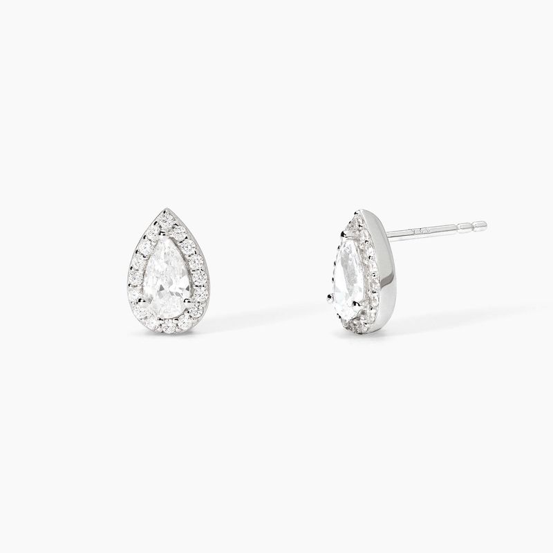 Orecchini in argento taglio goccia  Mabina