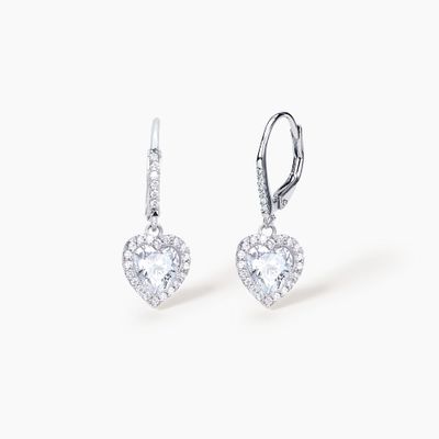 Orecchini a monachella con ciondolo a cuore LOVE AFFAIR Mabina