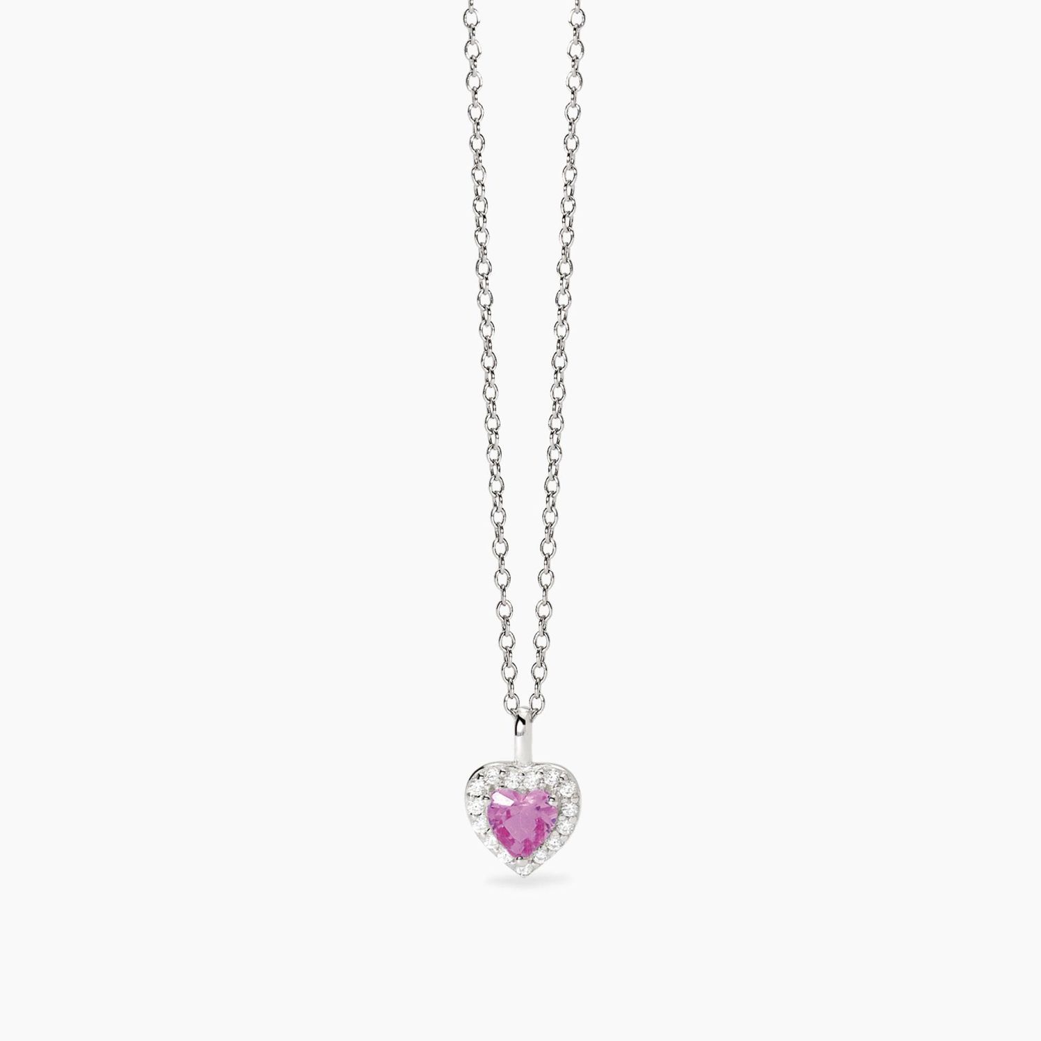 Girocollo in argento con tormalina sintetica a forma di cuore LOVE AFFAIR Mabina Girocollo in argento con tormalina sintetica a forma di cuore LOVE AFFAIR Mabina