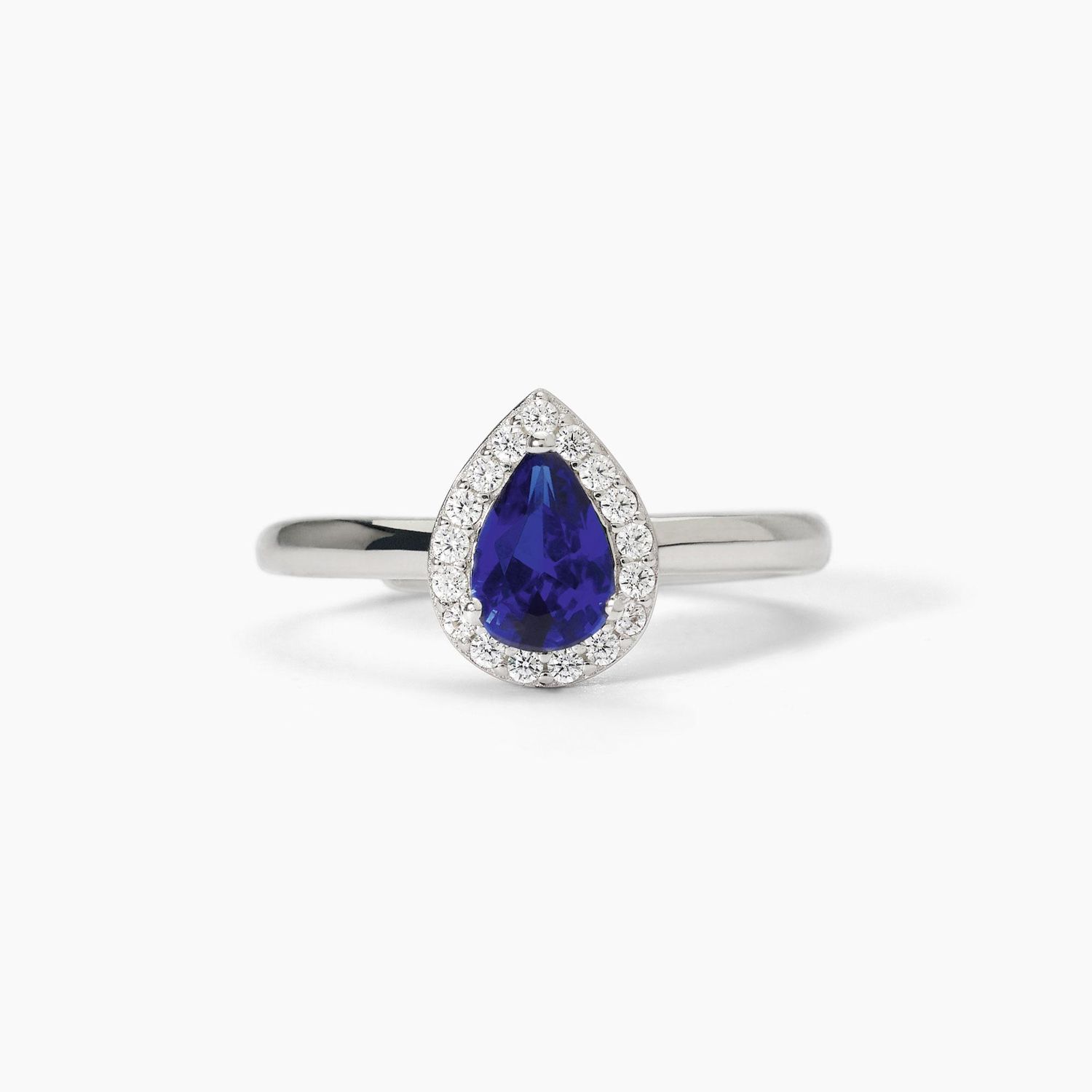 Anello in argento con zaffiro sintetico  Mabina
