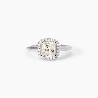 Anello in argento con zircone Lemon  Mabina