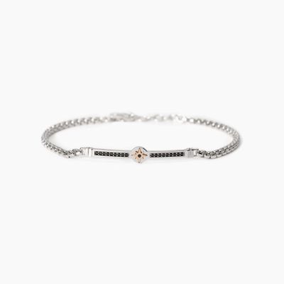 Bracciale con placca centrale ancora Cruise  Mabina Uomo
