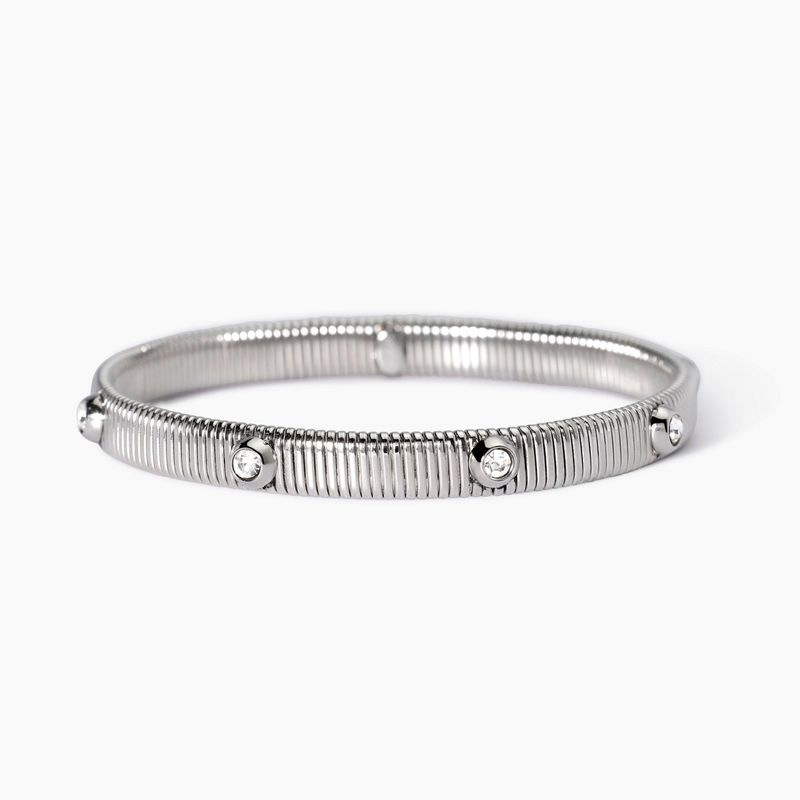 Bracciale tubogas con cristalli bianchi Style 05 Kidult