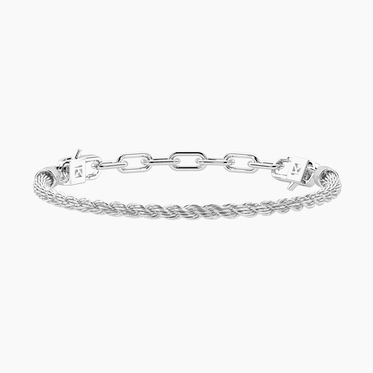 Bracciale componibile con catena corda Kidult