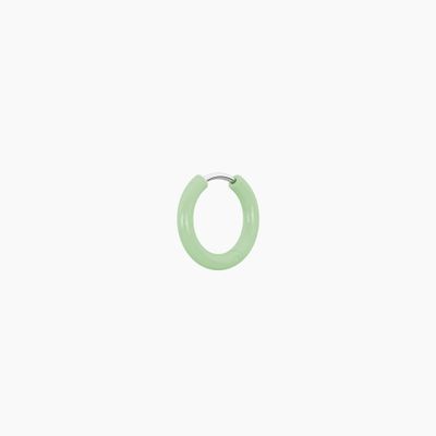 Orecchino componibile a cerchio verde chiaro Kidult