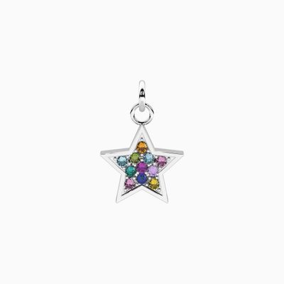 Ciondolo stella con cristalli multicolor Kidult