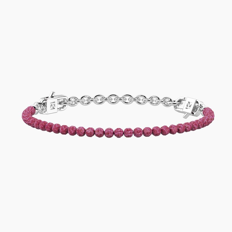 Bracciale componibile con zirconi rubino Kidult