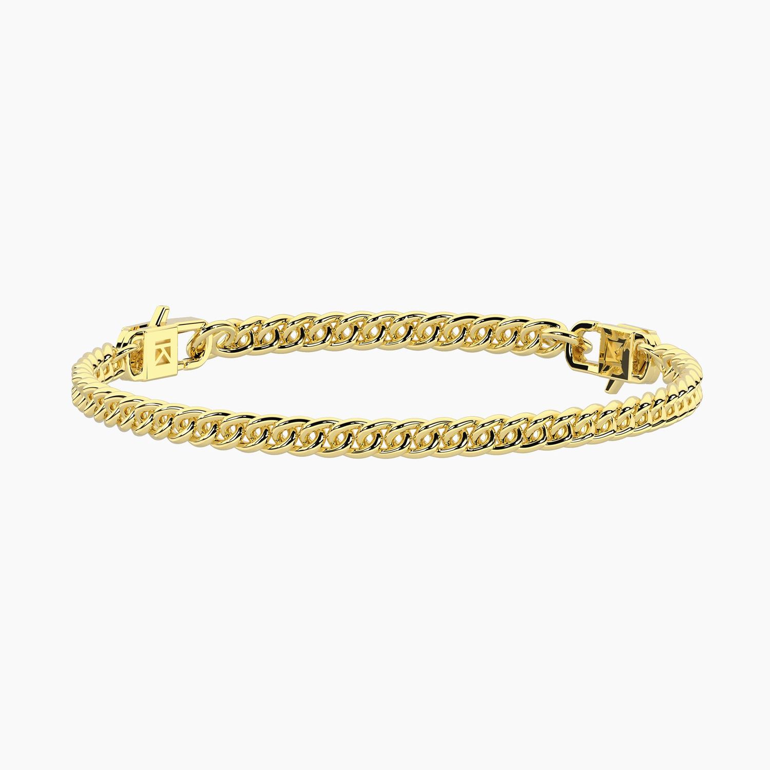 Bracciale componibile dorato con catena groumette Kidult