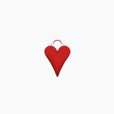 Ciondolo per orecchini a forma di cuore rosso Kidult Ciondolo per orecchini a forma di cuore rosso Kidult