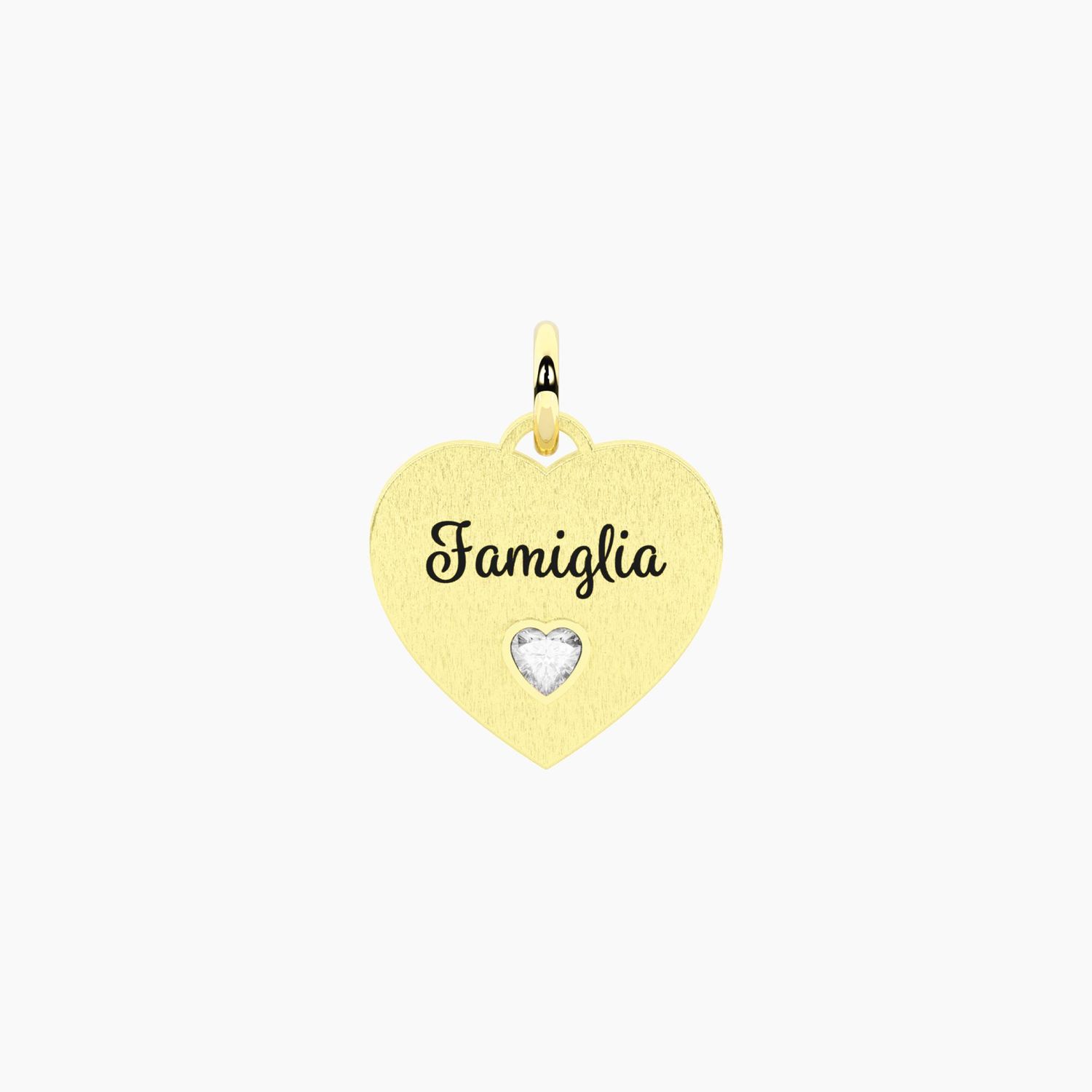 Ciondolo dorato con scritta famiglia Kidult