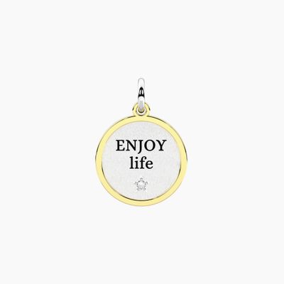 Ciondolo con scritta enjoy life Kidult