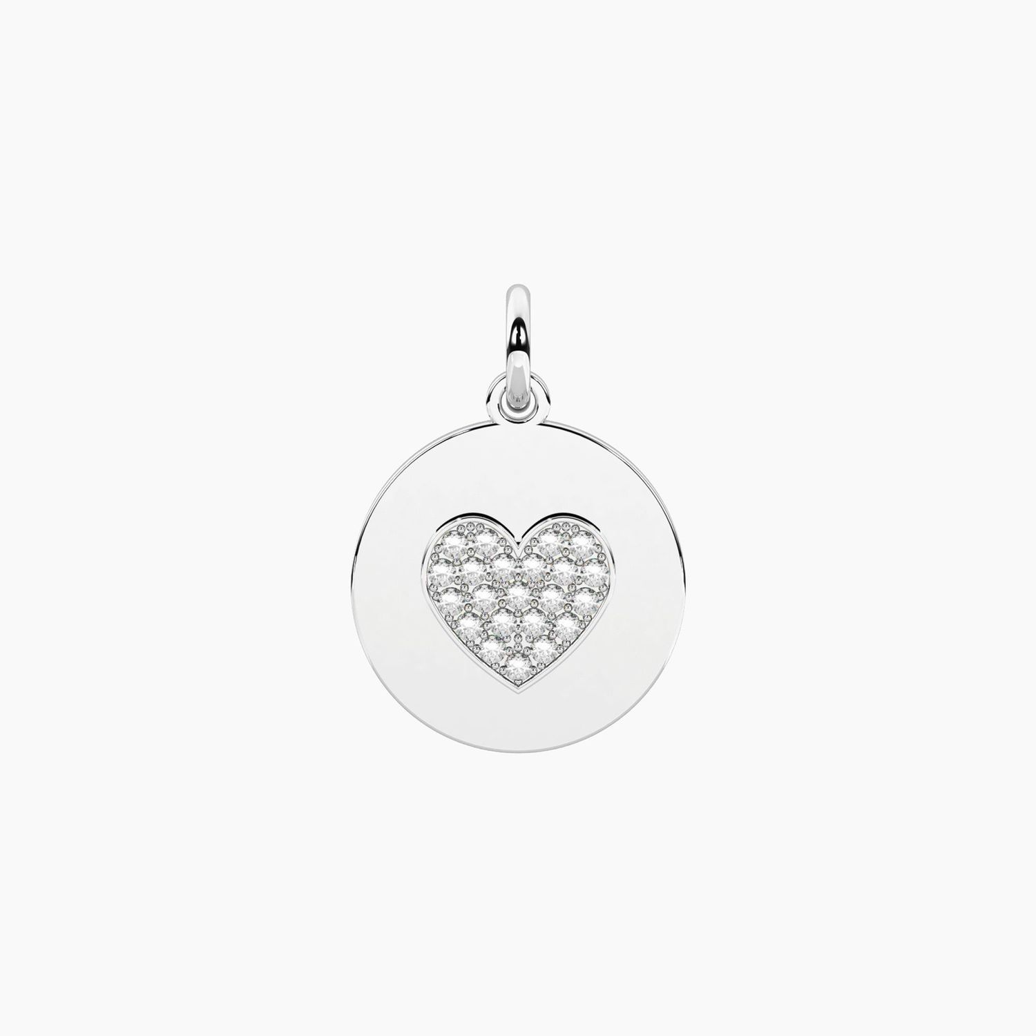 Ciondolo con frase i love you more e cristalli Kidult