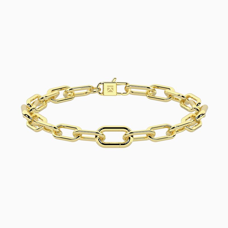 Bracciale dorato con catena allungata Kidult