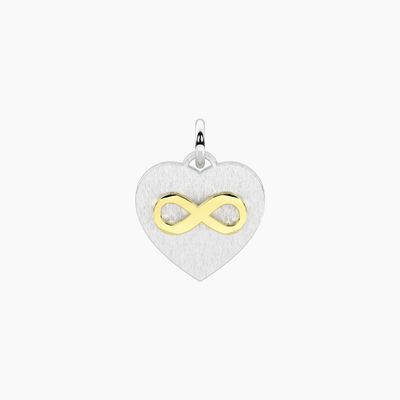 Ciondolo cuore con elemento infinito Kidult