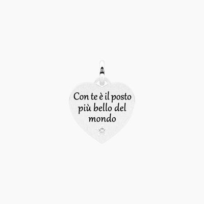 Ciondolo cuore scritta amore Kidult