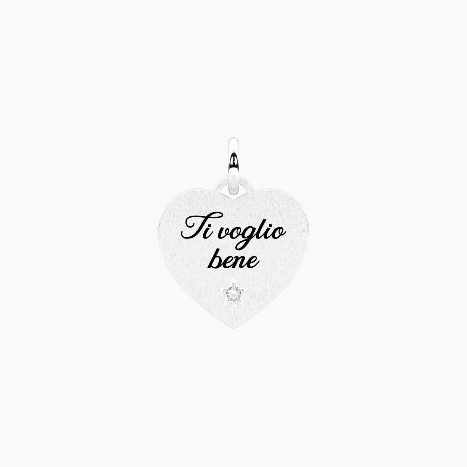 Ciondolo cuore con scritta ti voglio bene Kidult