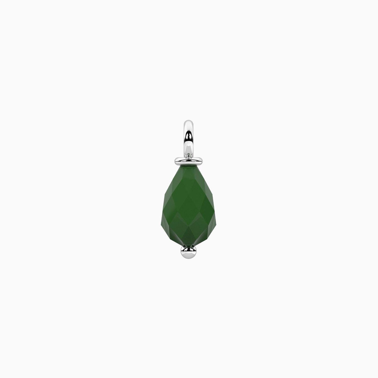 Ciondolo con agata verde taglio briolette Kidult