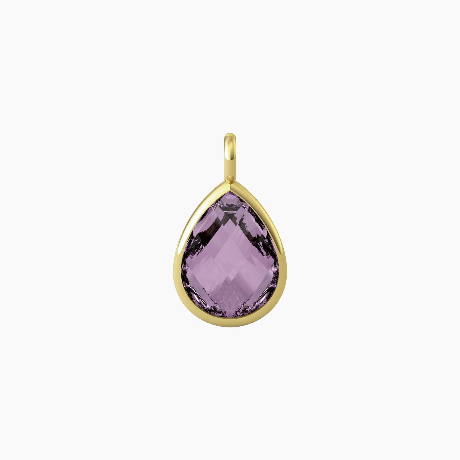 Ciondolo taglio goccia in glass viola Kidult
