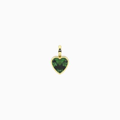 Ciondolo con zircone verde taglio cuore Kidult