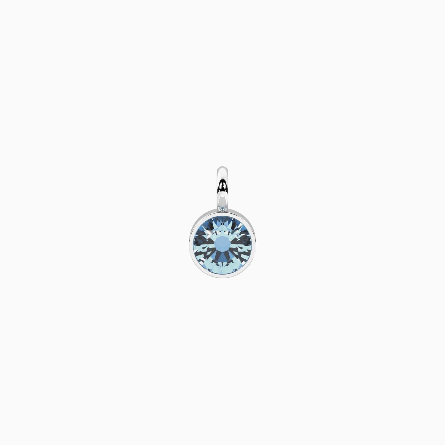 Ciondolo con zircone azzurro tondo Kidult