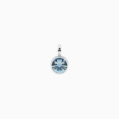 Ciondolo con zircone azzurro tondo Kidult