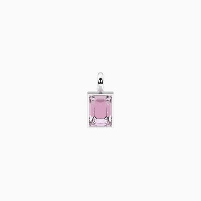 Ciondolo con zircone rosa taglio baguette Kidult