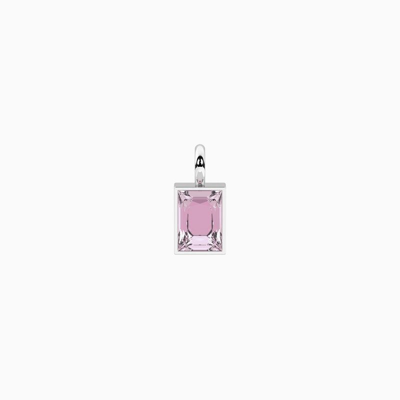 Ciondolo con zircone rosa taglio baguette Kidult