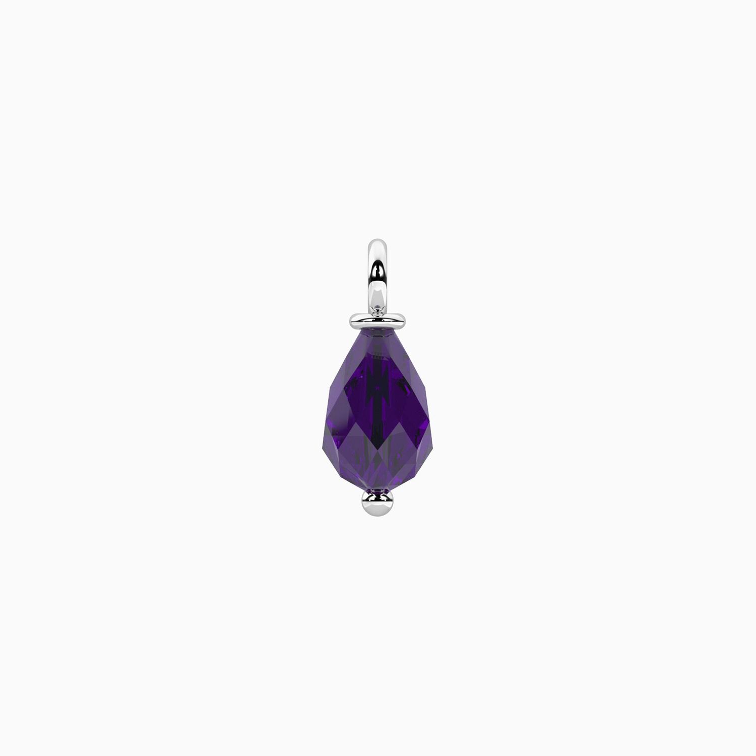 Ciondolo con quarzo viola taglio briolette Kidult
