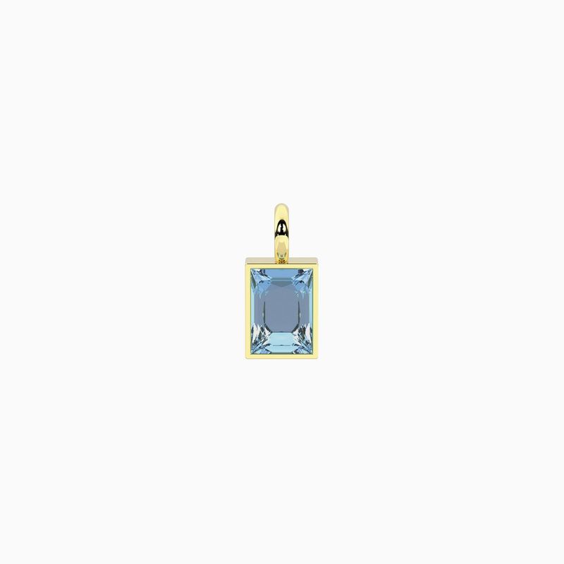 Ciondolo con zircone azzurro taglio baguette Kidult