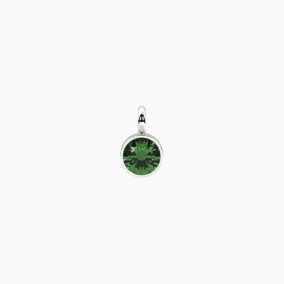 Ciondolo con zircone verde tondo Kidult